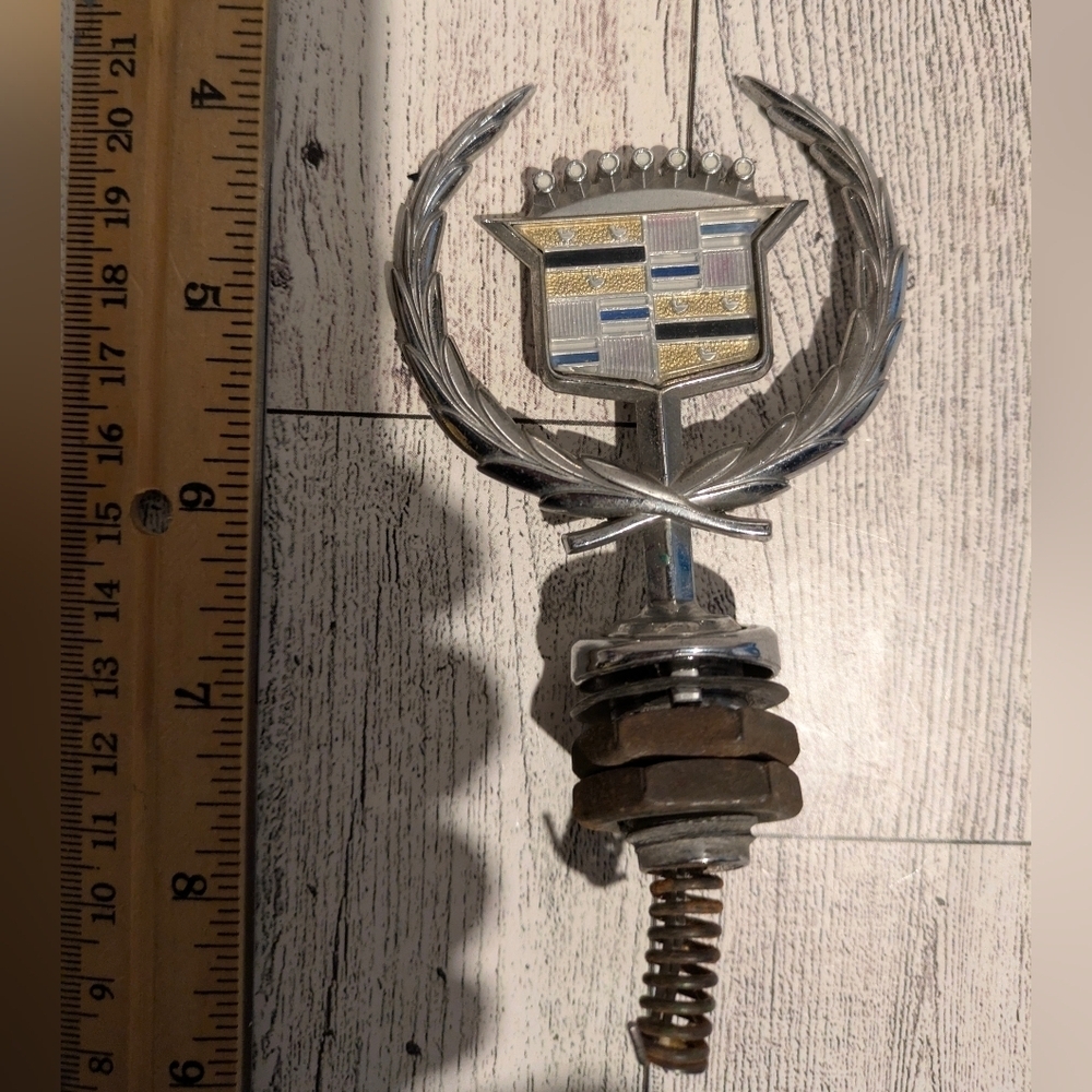 Cadillac Silver and Gold Emblem